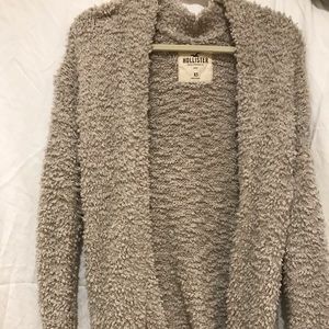Hollister fuzzy cardigan